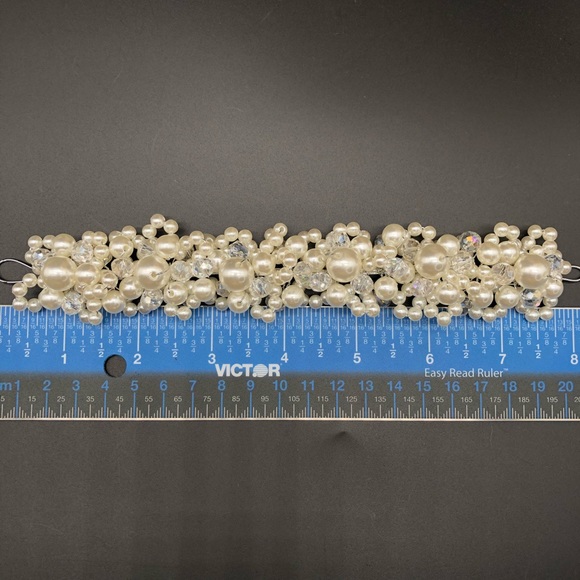 Pearl head piece wedding bridal hair pearls - Picture 12 of 12